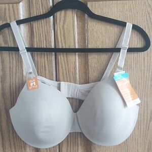 Warner's NWT Women's This Is Not A Bra T-Shirt Bra Sz 40C Brown Beige Underwire